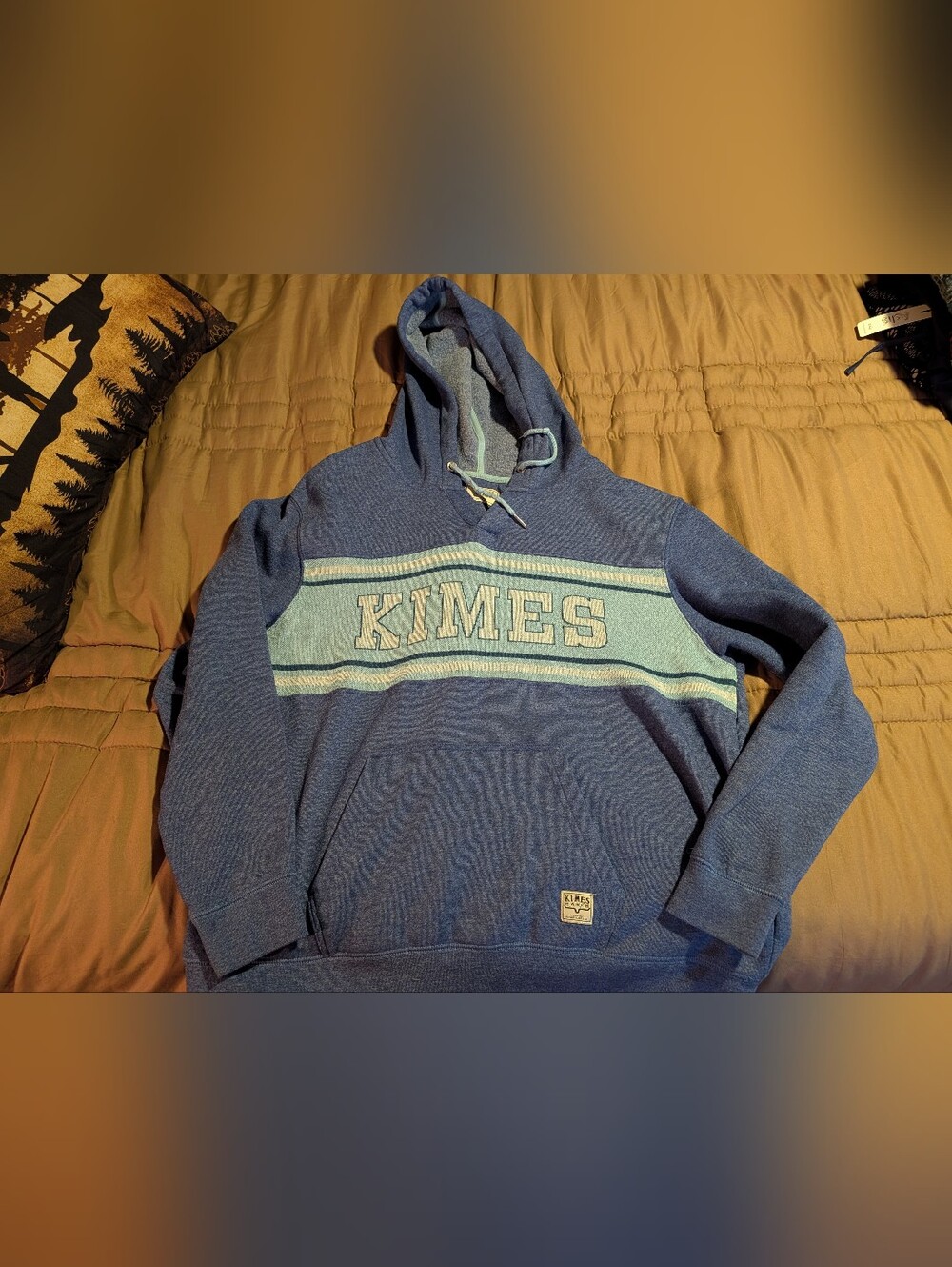 Womens Kimes Jeans Hoodie Size 2X Blue Color